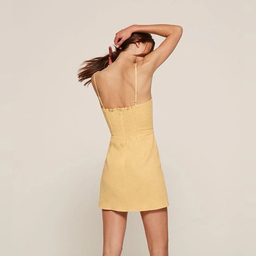 Reformation | Audrey Linen Mini Dress - Picture 9 of 9